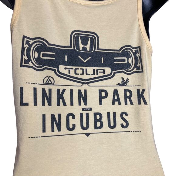 Linkin Park Incubus Tank Top Yellow Honda Civic Tour T-Shirt Staff Event Crew - Picture 7 of 12